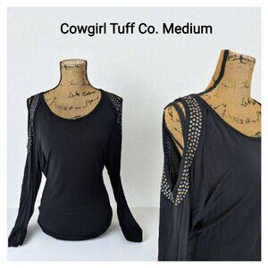 Cowgirl Tuff Cold Shoulder Top
